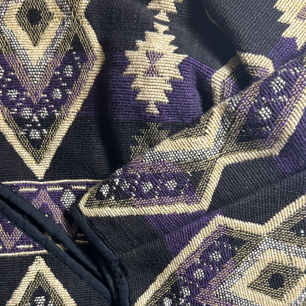 Vintage Linda Leez Wearable Art southwestern Patterned Jacket Sz L - Picture 14 of 15